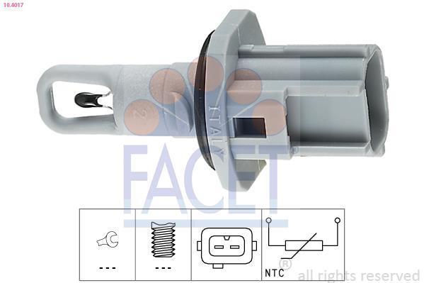 Sensor, temperatura do ar de admissão FACET ref. 10.4017