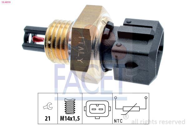 Sensor, temperatura del aire de admisión FACET ref. 10.4019