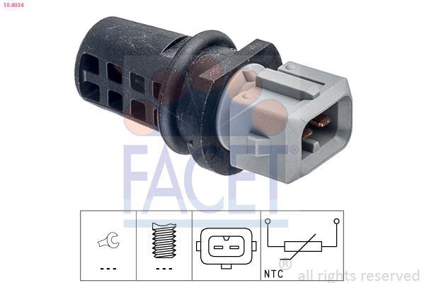 Sensor, temperatura do ar de admissão FACET ref. 10.4034