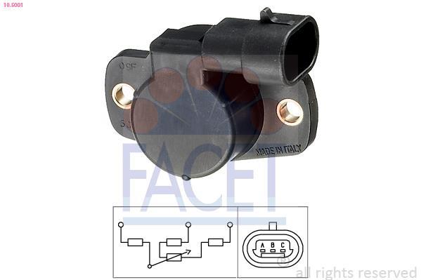 Capteur, position du papillon FACET ref. 10.5001