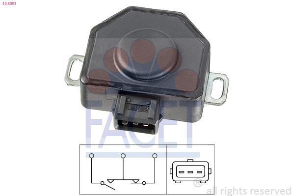 Capteur, position du papillon FACET ref. 10.5091