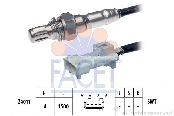 Sonde lambda (Sonde à oxygène) FACET 10.7066