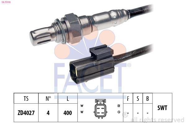 Sonde lambda (Sonde à oxygène) FACET ref. 10.7310