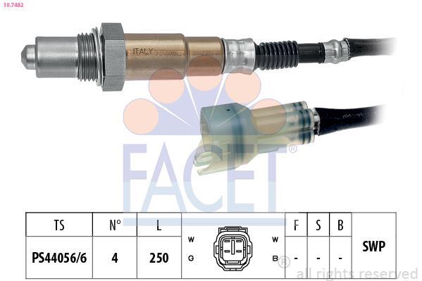 Sonde lambda (Sonde à oxygène) FACET ref. 10.7482