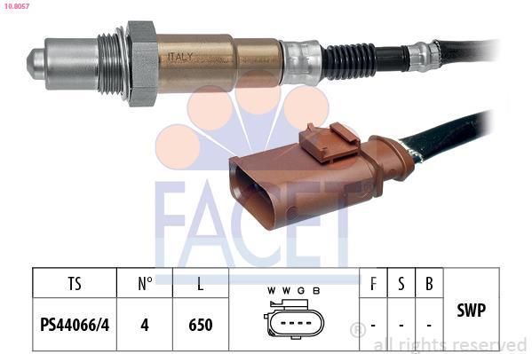 Sonde lambda (Sonde à oxygène) FACET ref. 10.8057