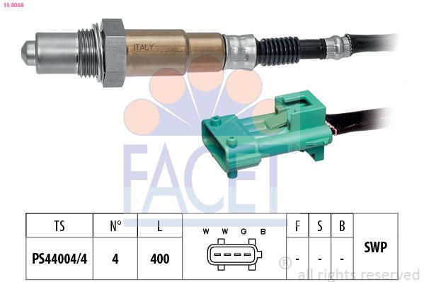 Sonde lambda (Sonde à oxygène) FACET ref. 10.8068