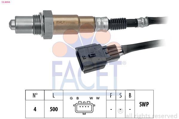 Sonde lambda (Sonde à oxygène) FACET ref. 10.8094