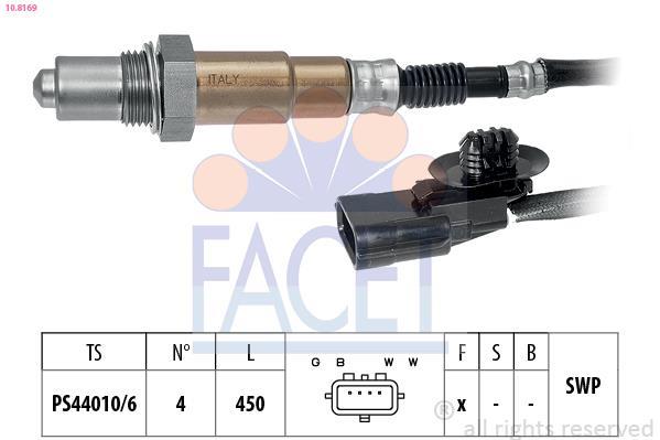 Sonde lambda (Sonde à oxygène) FACET ref. 10.8169