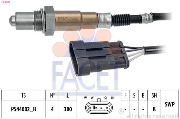 Sonde lambda (Sonde à oxygène) FACET ref. 10.8203