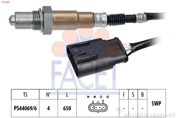 Sonde lambda (Sonde à oxygène) FACET ref. 10.8207