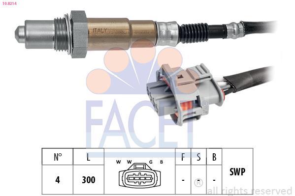 Sonde lambda (Sonde à oxygène) FACET ref. 10.8214