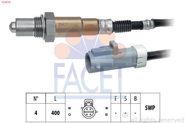 Sonde lambda (Sonde à oxygène) FACET ref. 10.8219
