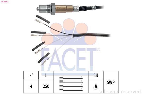 Sonde lambda (Sonde à oxygène) FACET ref. 10.8235