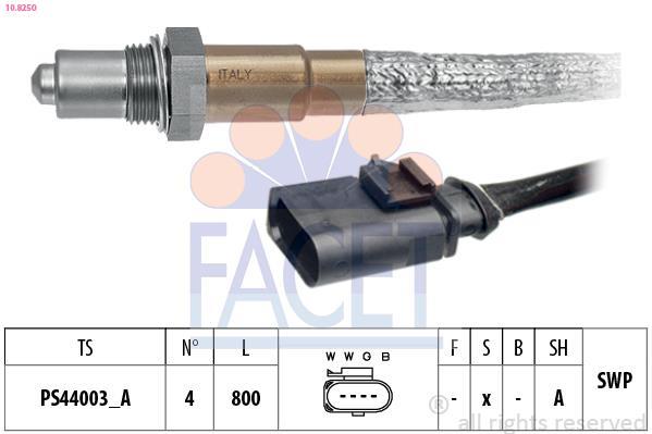 Sonde lambda (Sonde à oxygène) FACET ref. 10.8250