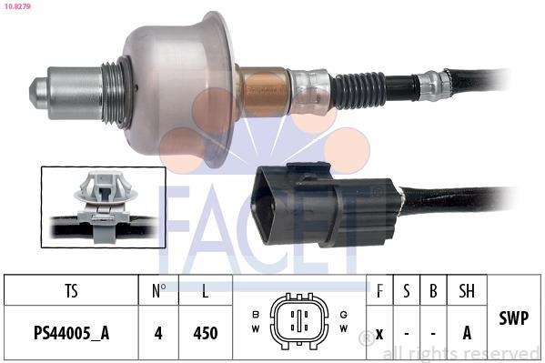 Sonde lambda (Sonde à oxygène) FACET ref. 10.8279