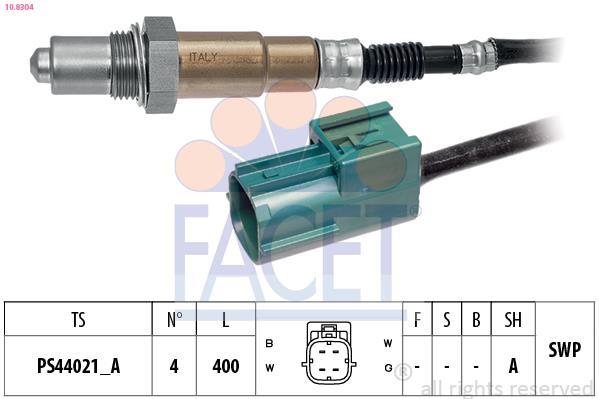 Sonde lambda (Sonde à oxygène) FACET ref. 10.8304