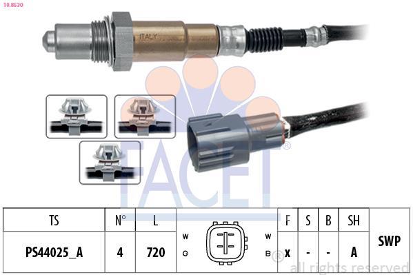 Sonde lambda (Sonde à oxygène) FACET ref. 10.8530