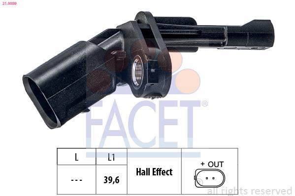 Sensor ABS FACET ref. 21.0009