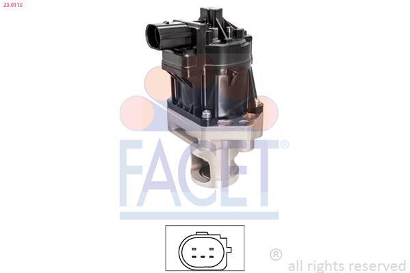 Vanne EGR FACET ref. 23.0115
