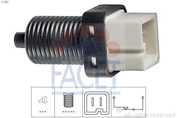 Interrupteur De Feux De Freinage Facet 7.1081 - Pièce De Rechange Pour Circuit D'éclairage Automobile