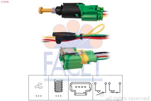 Interruptor de pedal de travão FACET ref. 7.1213K