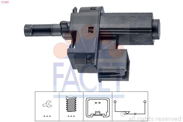 Interruptor de control, regulador de velocidad (Interruptor, control de crucero) FACET ref. 7.1221