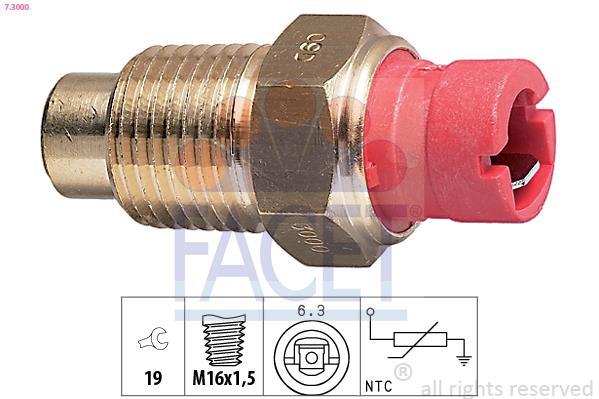 Sonde de température, liquide de refroidissement FACET ref. 7.3000