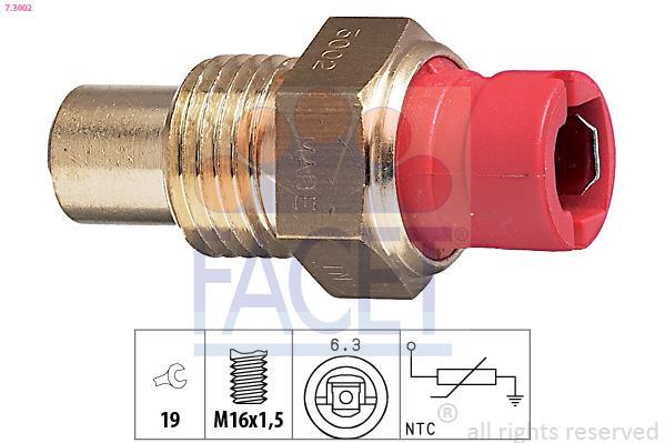 Sensor de temperatura motor FACET ref. 7.3002