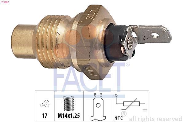 Sensor, temperatura del refrigerante FACET ref. 7.3007