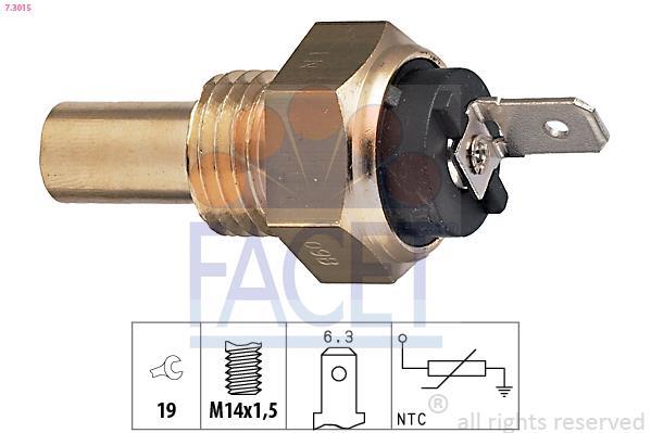 Sonde de température, liquide de refroidissement FACET ref. 7.3015