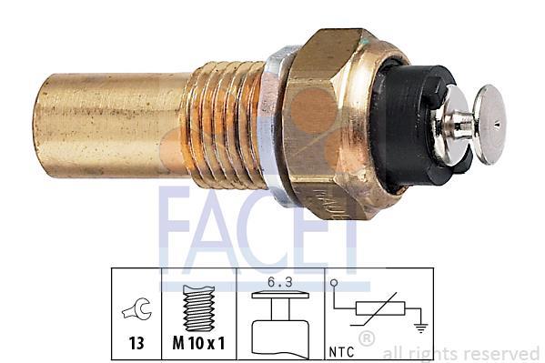 Sonde de température, liquide de refroidissement FACET 7.3026