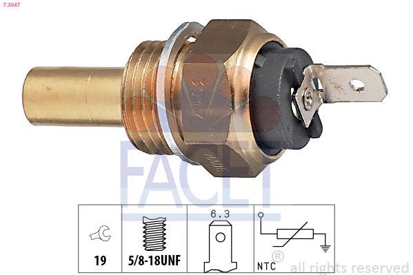 Sensor, temperatura del refrigerante FACET ref. 7.3047