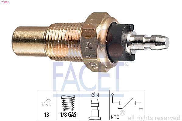 Sensor, temperatura del refrigerante FACET ref. 7.3052