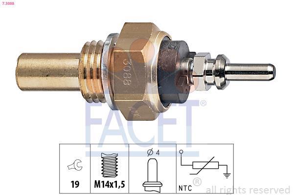 Sonde de température, liquide de refroidissement FACET ref. 7.3088
