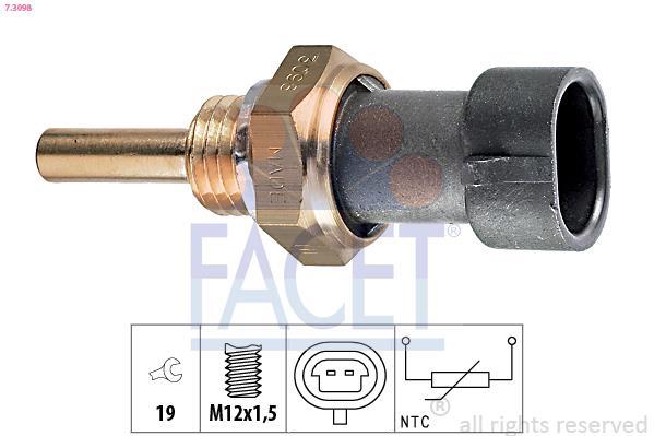 Sensor de temperatura motor FACET ref. 7.3098
