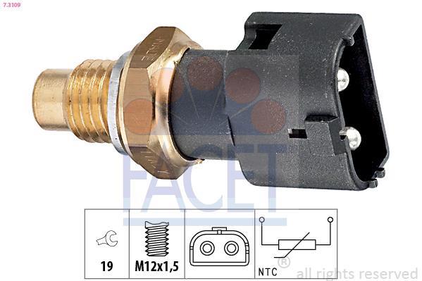 Sonde de température, liquide de refroidissement FACET 7.3109