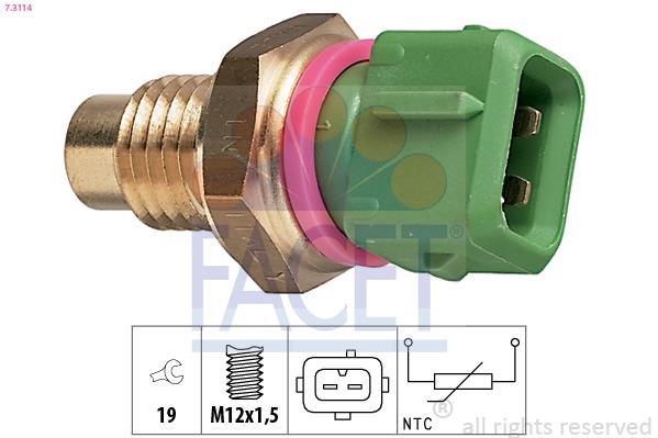 Sonde de température, liquide de refroidissement FACET ref. 7.3114