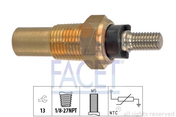 Sonde de température, liquide de refroidissement FACET 7.3136