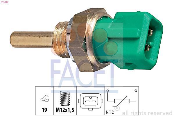 Sonde de température, liquide de refroidissement FACET ref. 7.3147