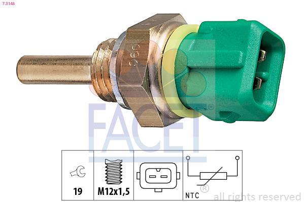 Sonde de température, liquide de refroidissement FACET ref. 7.3148