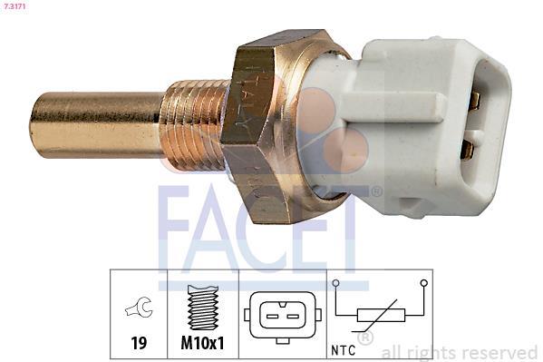 Sensor, temperatura del refrigerante FACET ref. 7.3171