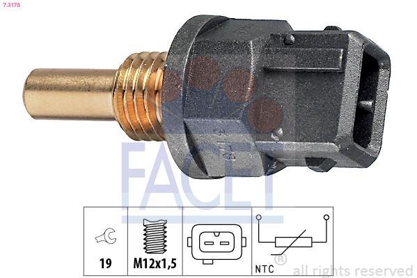 Sensor de temperatura motor FACET ref. 7.3178