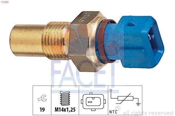 Sensor, temperatura del refrigerante FACET ref. 7.3182