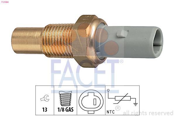 Sonde de température, liquide de refroidissement FACET ref. 7.3184