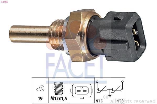 Sensor, temperatura del refrigerante FACET ref. 7.3192