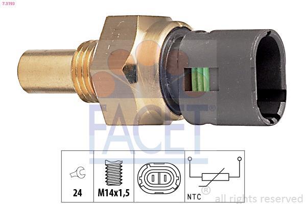 Sensor de temperatura motor FACET ref. 7.3193