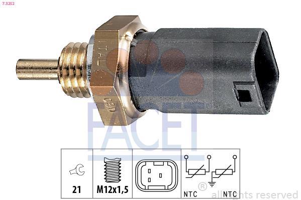 Sonde de température, liquide de refroidissement FACET ref. 7.3252