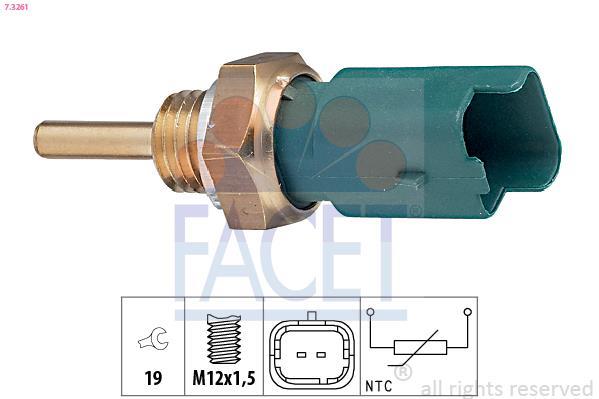 Sonde de température, liquide de refroidissement FACET ref. 7.3261
