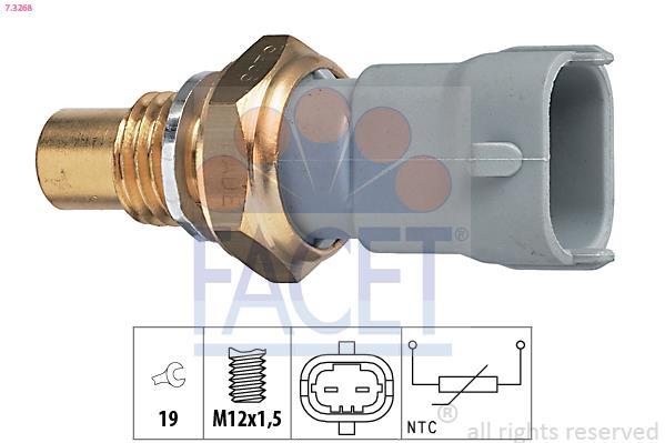 Sonde de température, liquide de refroidissement FACET ref. 7.3268