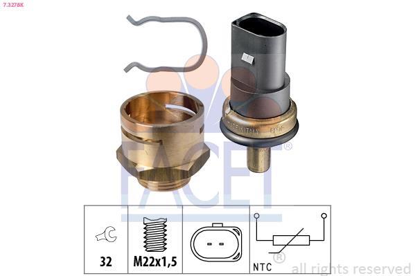 Sensor de temperatura motor FACET ref. 7.3278K